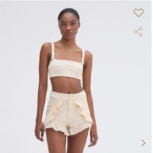 NWT PatBO METALLIC KNIT TOP